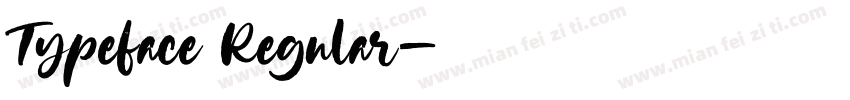 Typeface Regular字体转换